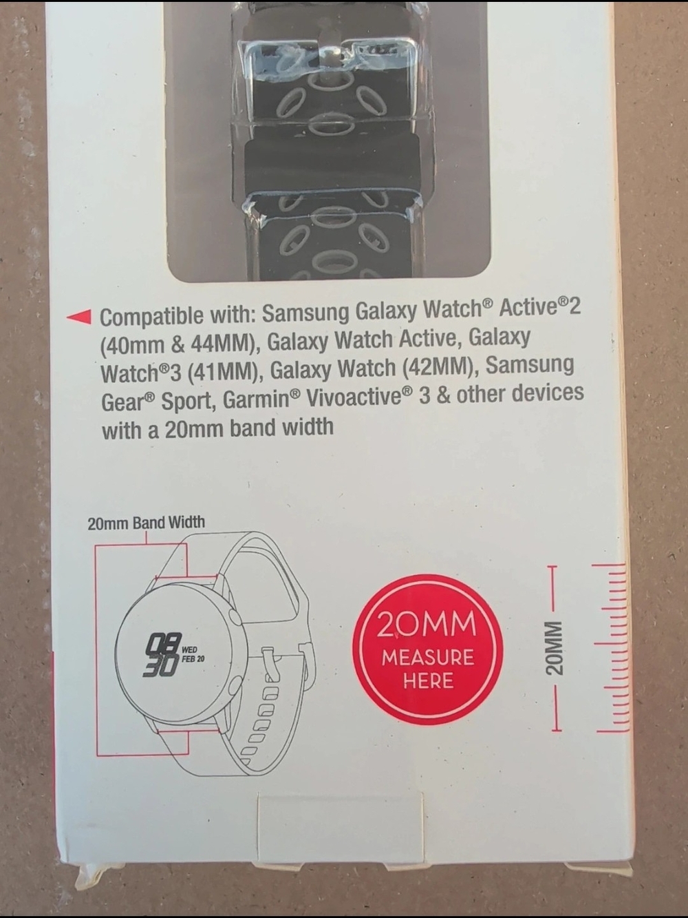 Samsung Sport Silicone Watch Band - Black and Gray - Picture 3 of 3